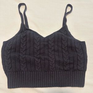 American Eagle Cropped Knit Tank